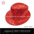 Hot sale chapeau de fête de magicien rouge pour adulte